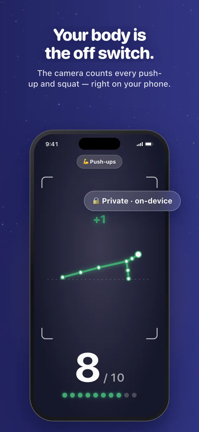 Auren Alarm screenshot: Your body is the off switch